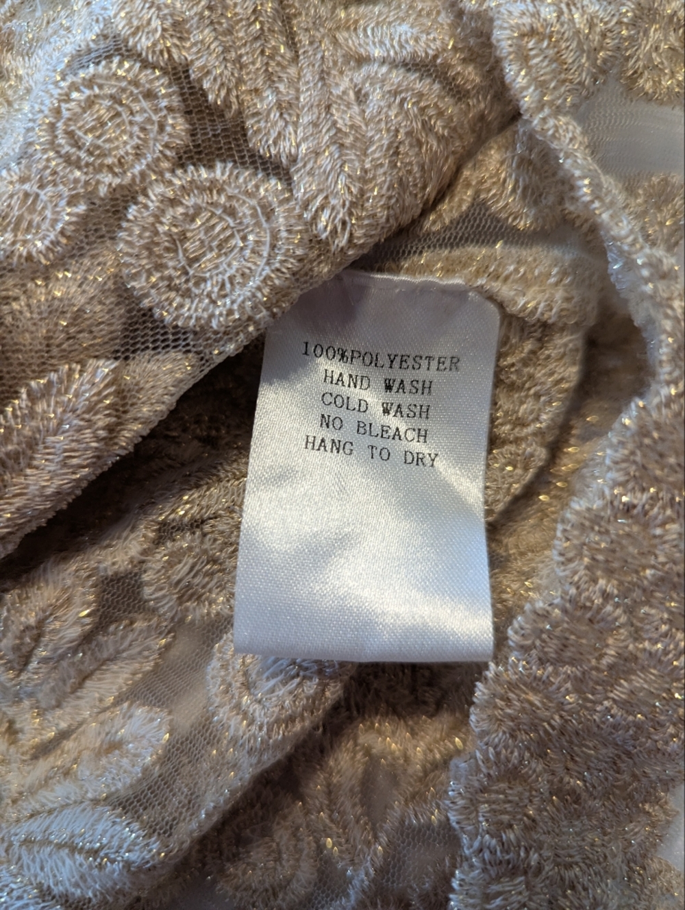 Love Culture Full Lace Ivory Sleeveless Top Size S/M - Picture 6 of 10